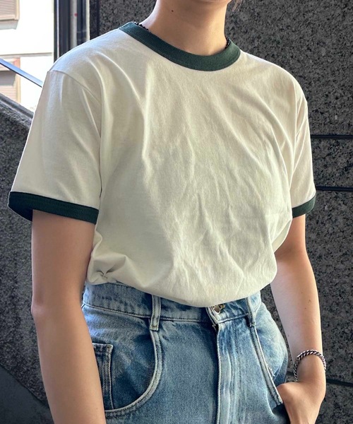 

Футболка с открытым низом и контрастной отделкой, вышивка крестом, OE1121 CROSS & STITCH, зеленый