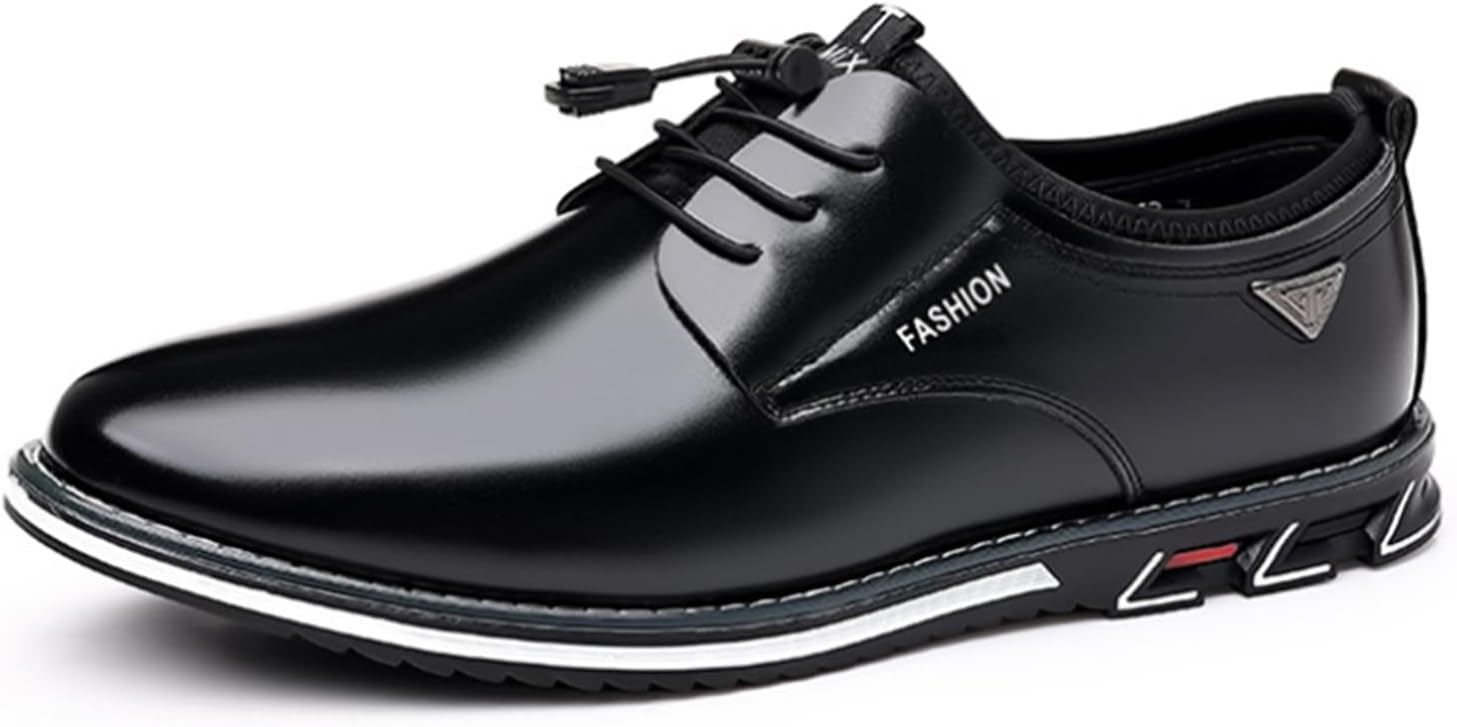 

Мужская повседневная обувь NIGXWNS, плоские туфли на шнуровке, свадебные туфли, деловые офисные удобные лоферы, модные кроссовки для прогулок и вождения, черный