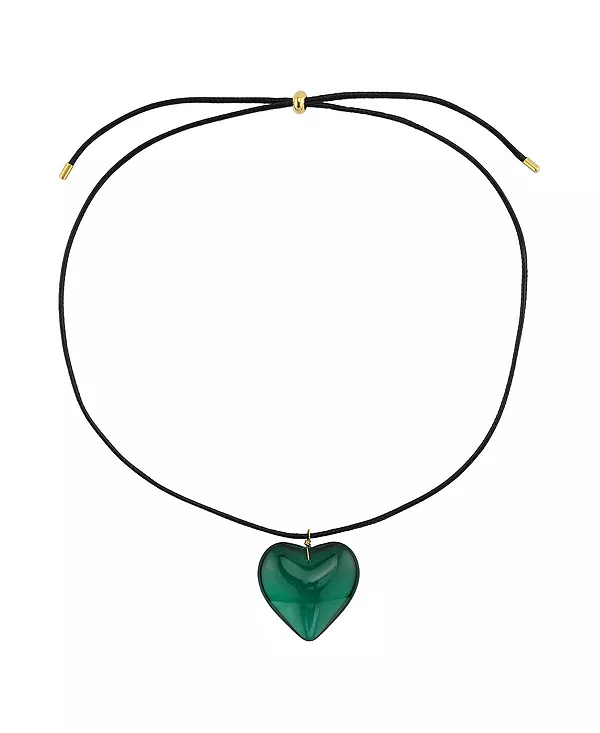 

Ожерелье из стеклянного сердца Rebl Jewelry, green