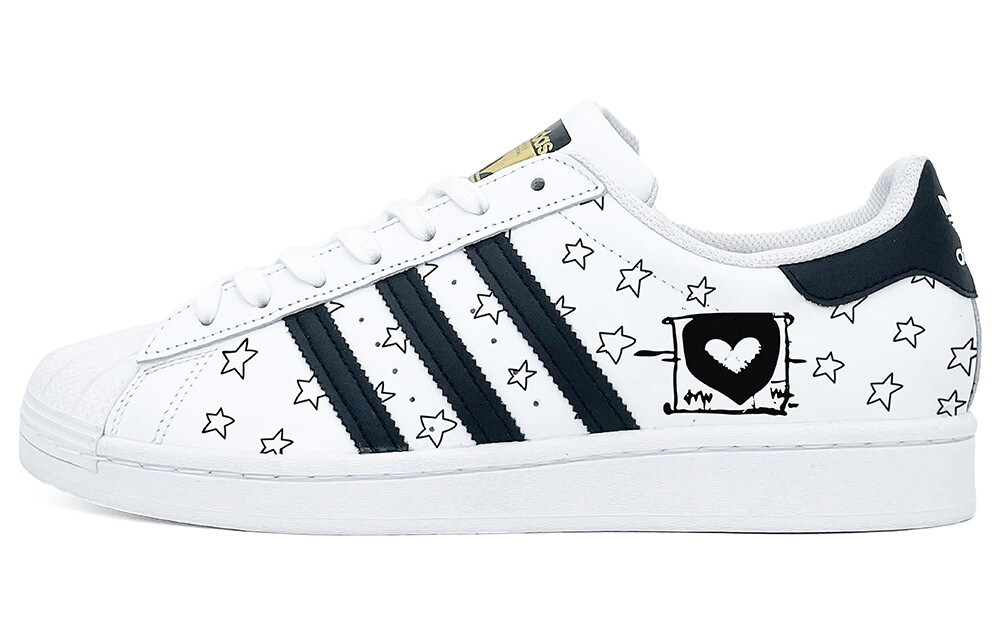 

Кроссовки adidas originals Superstar Series Skateboarding Shoes Unisex Low-top Black, черный