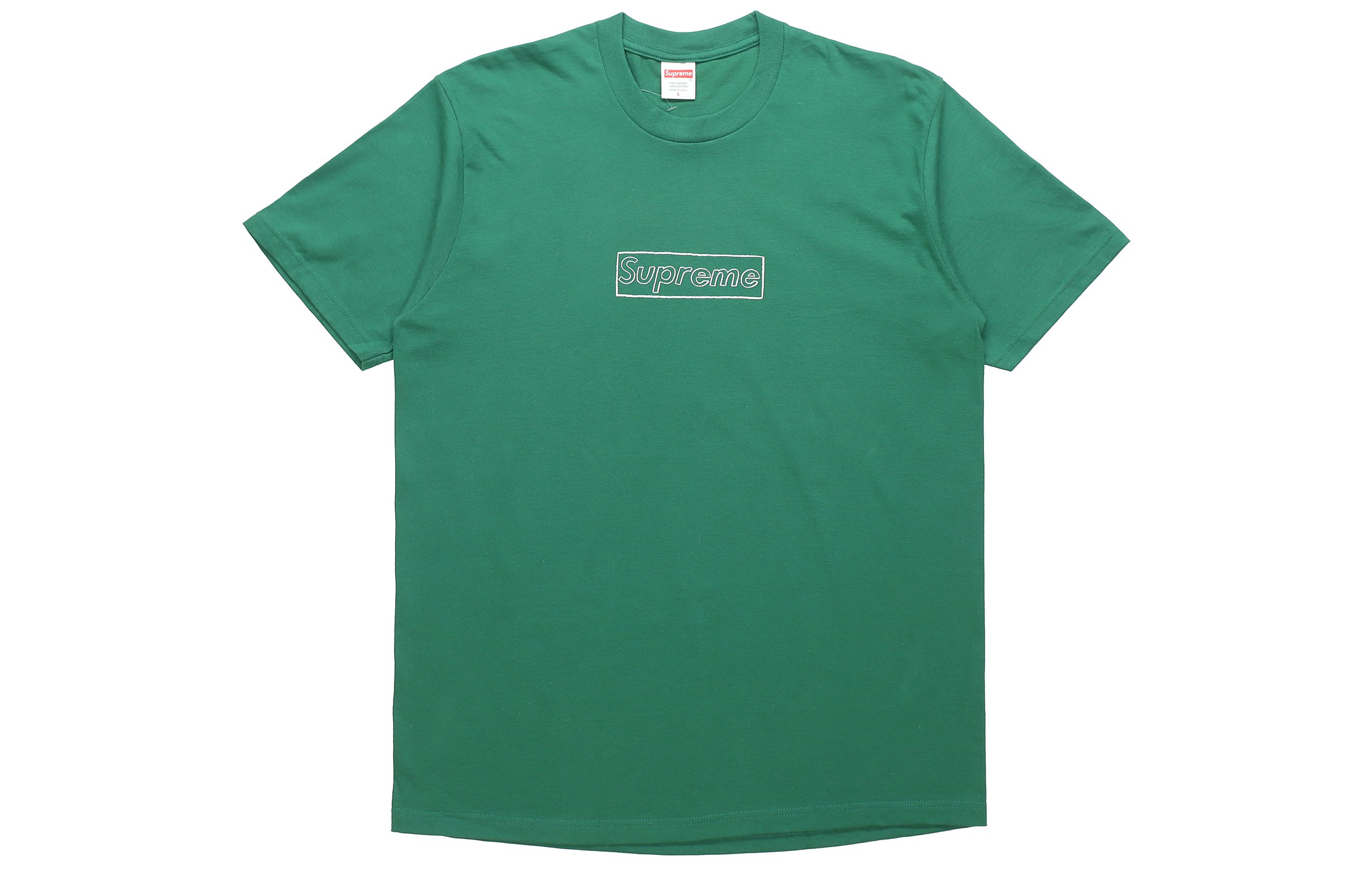 

Футболка с логотипом Kaws Chalk Supreme, светло-розовый