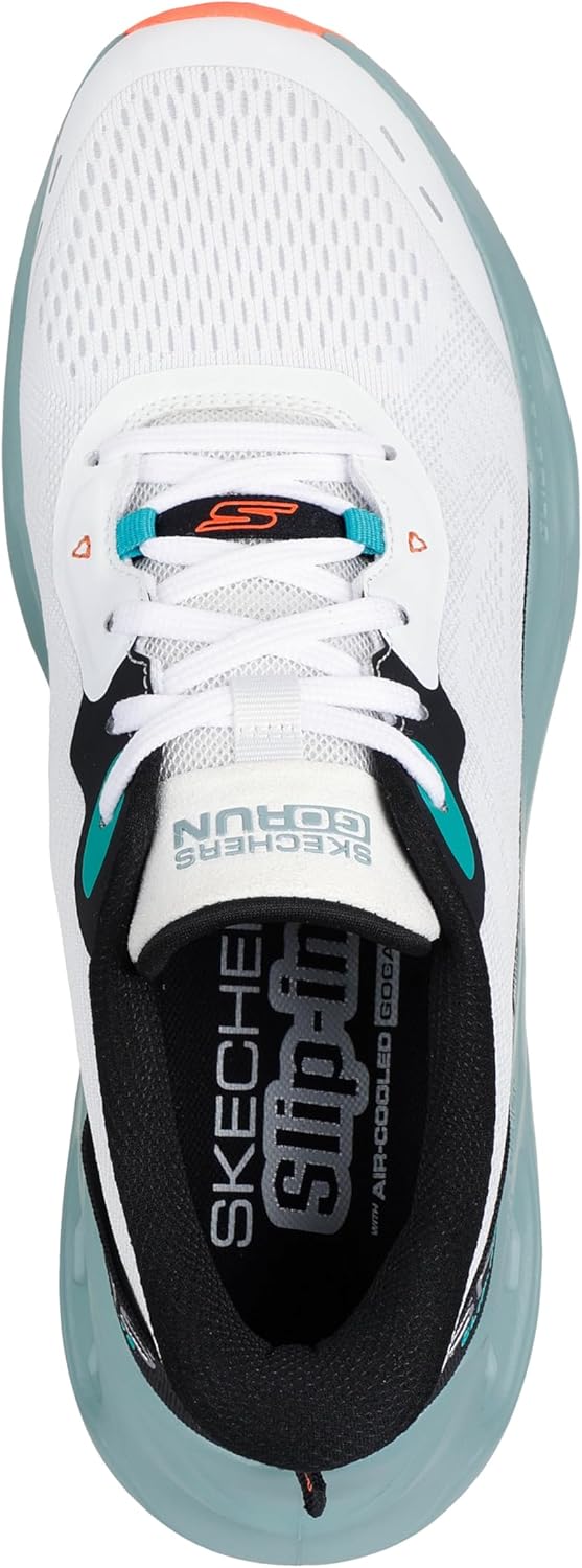 Мужские кроссовки Skechers Max Cushioning Glide Step с амортизацией, надевание без помощи рук, белый — фото 3