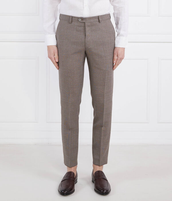 

Шерстяные брюки denz Slim fit Oscar Jacobson, коричневый