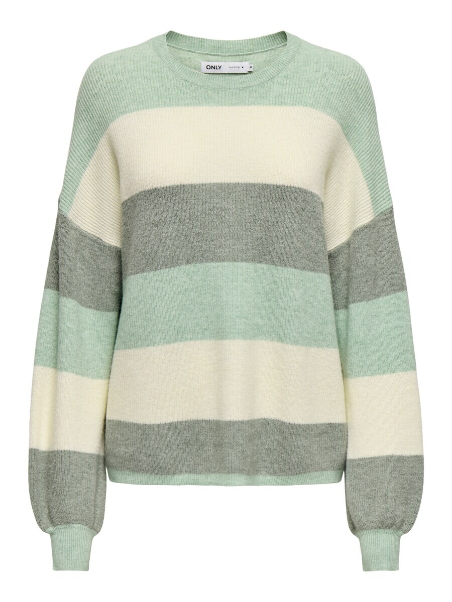 

Тонкий вязаный свитер ONLY Sweater ONLAtia, цвет pastel green/mottled green