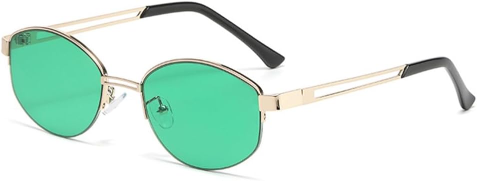 

Солнцезащитные очки UV400 с овальными безободковыми прозрачными линзами Ocean для женщин и мужчин, для бега и занятий спортом на открытом воздухе generic, Golden Green