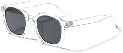 

2027 Модные квадратные солнцезащитные очки для женщин, винтажная оправа, трендовые бежевые очки, мужские солнцезащитные очки UV400 MTZJH, Transparent Gray