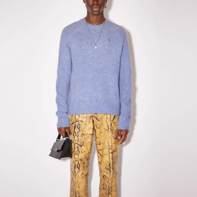 Acne Studios Свитер SS22 мужской Cornflower Blue — фото 4