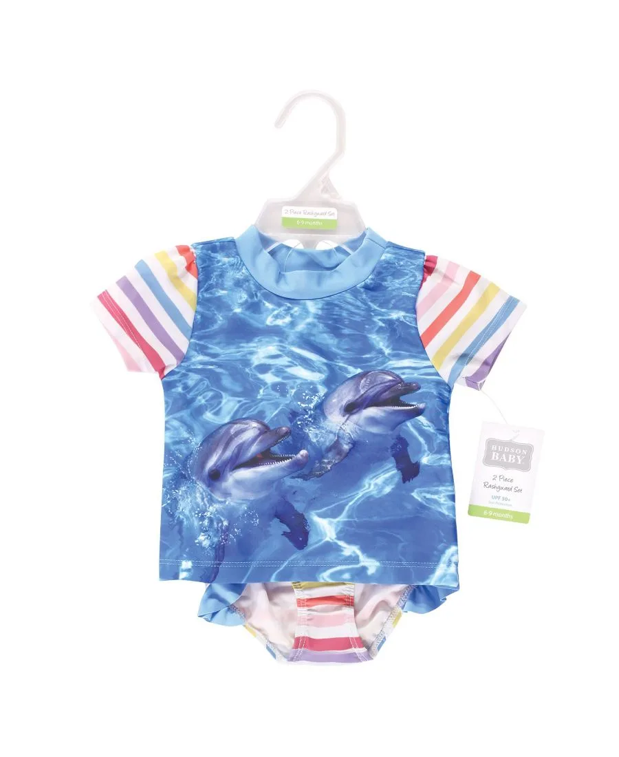 И комплект для плавания «Русалка» Hudson Baby, Girl Dolphin — фото 2