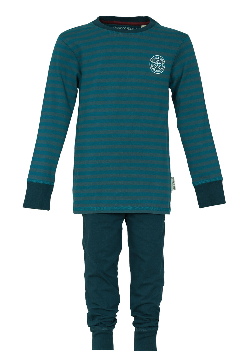 

Футболка Band of Rascals Pyjama Basic Striped, цвет dark petrol petrol