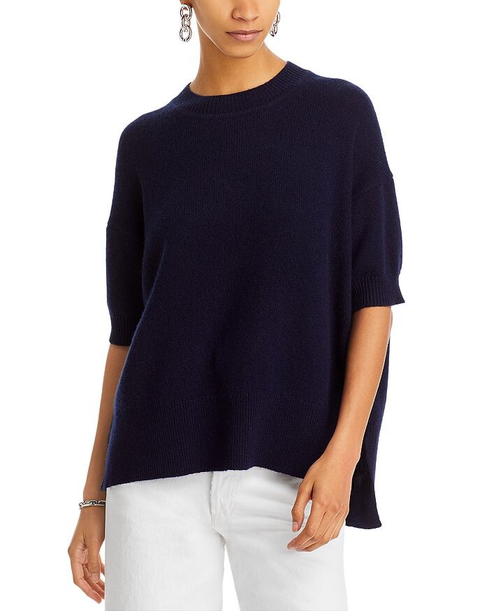 

Кашемировый свитер с короткими рукавами — 100% эксклюзив C by Bloomingdale's Cashmere, Черный, Кашемировый свитер с короткими рукавами — 100% эксклюзив C by Bloomingdale's Cashmere