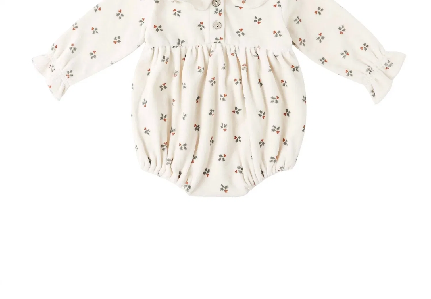 Quincy Mae Детский комбинезон Wendy в цвете Holly Berry