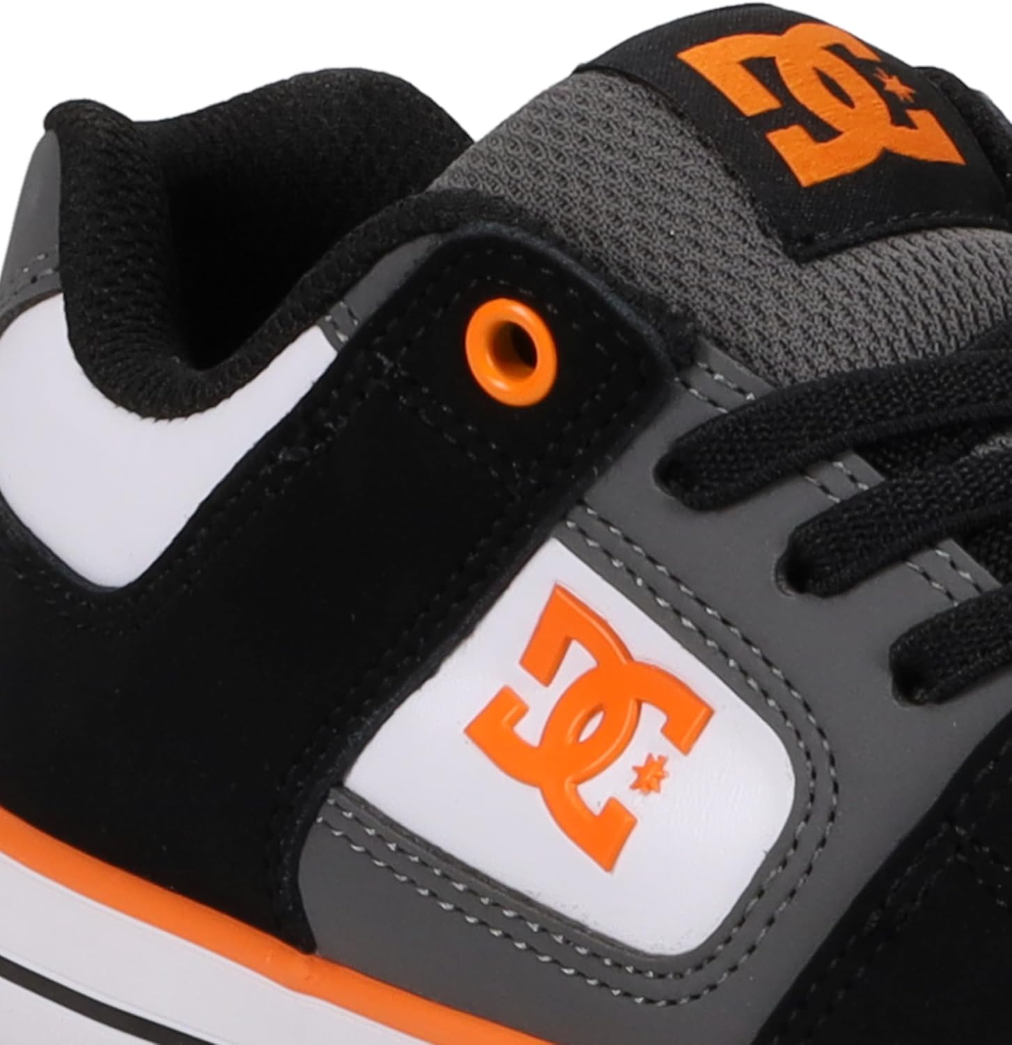 Мужские кеды DC Court Graffik Dc Shoes, черный/оранжевый/серый — фото 2