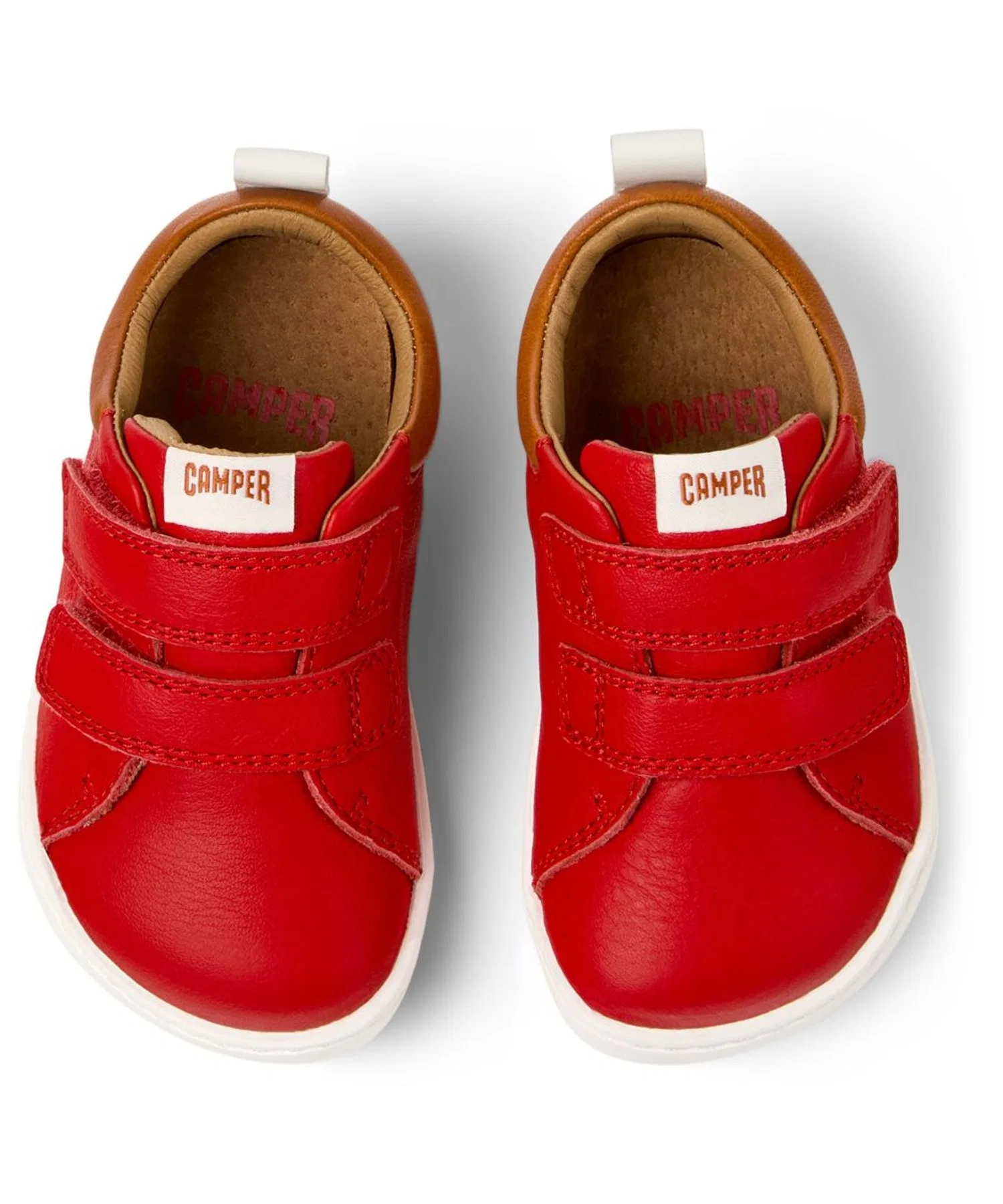 Детские кроссовки Camper PEU CAMI First Walker из натуральной кожи, для первых шагов, красные — фото 4
