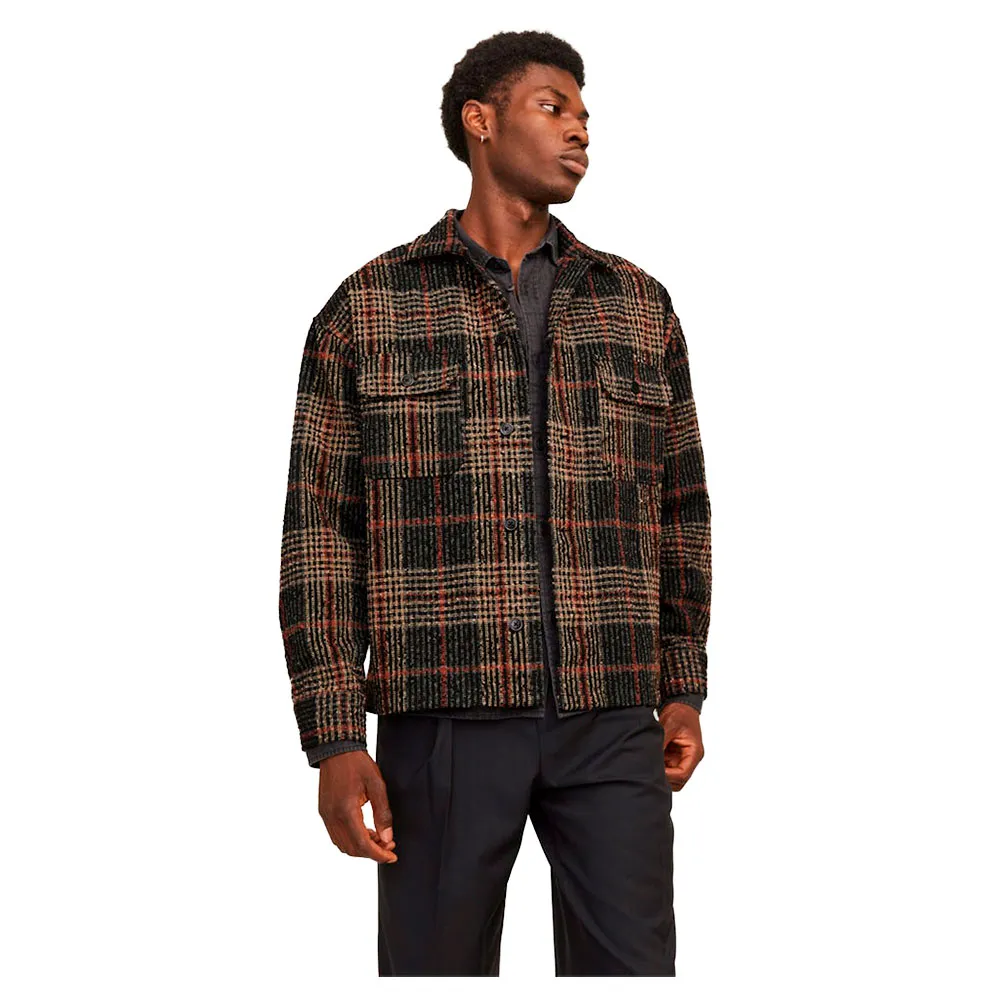 

Верхняя рубашка Jack & Jones Roxbury Boucle, коричневый