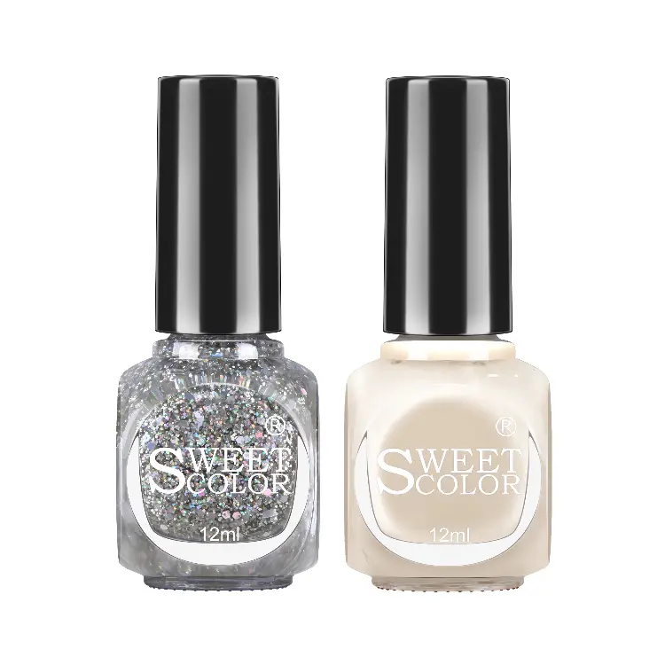 

Водный лак для ногтей без запаха, стойкий, без сушки в лампе, быстросохнущий SH510+SH694/Mermaid Hime 12мл*2 SweetColor