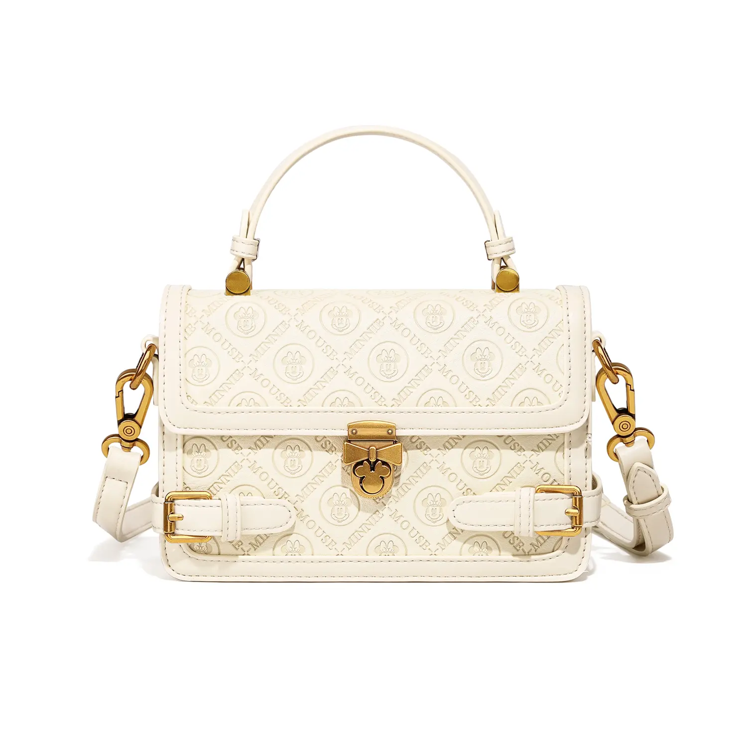 

Disney Миниатюрная кожаная сумка через плечо, Ecru