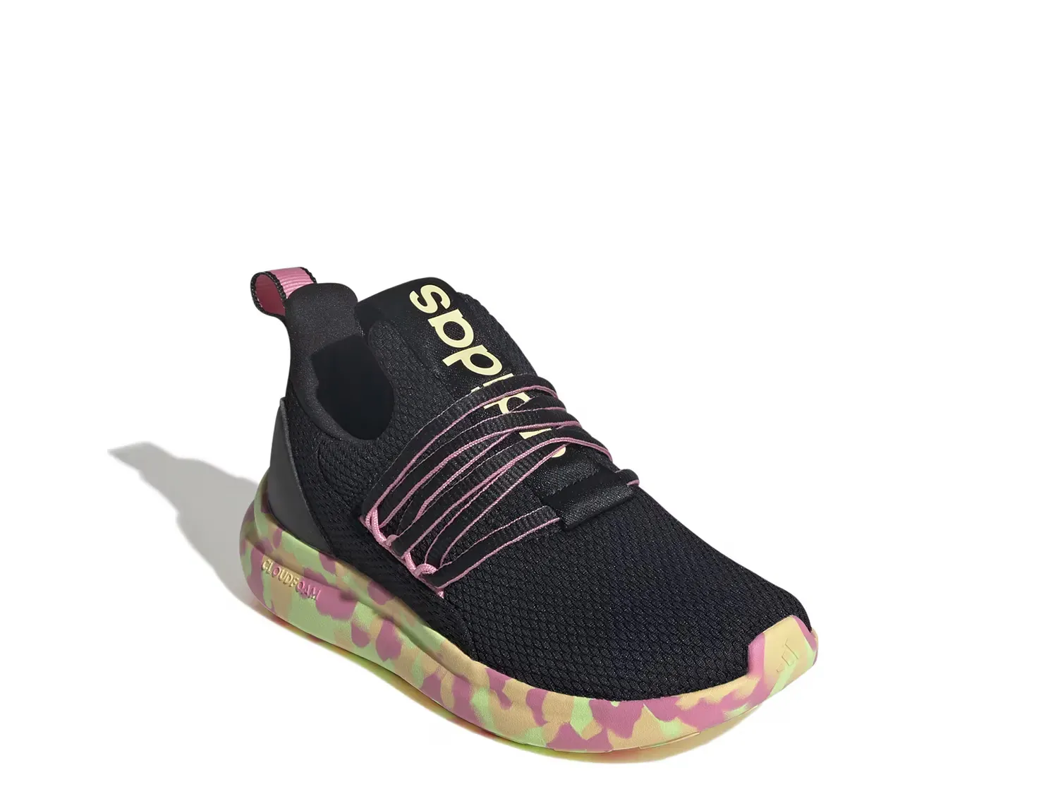 

Кроссовки Lite Racer Adapt 7.0 Slip-On — детские Adidas, Black/Pink