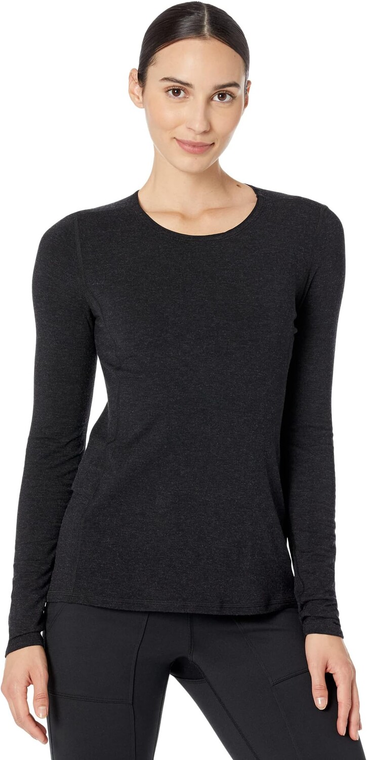 

Топ Royal Robbins Venturelayer 200 Long Sleeve, цвет Jet Black Heather