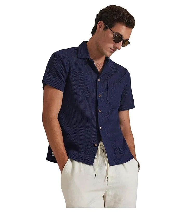 Рубашка кампи с вафельным переплетением хлопок и лен Polo Ralph Lauren, Bahamas Bear — фото 4