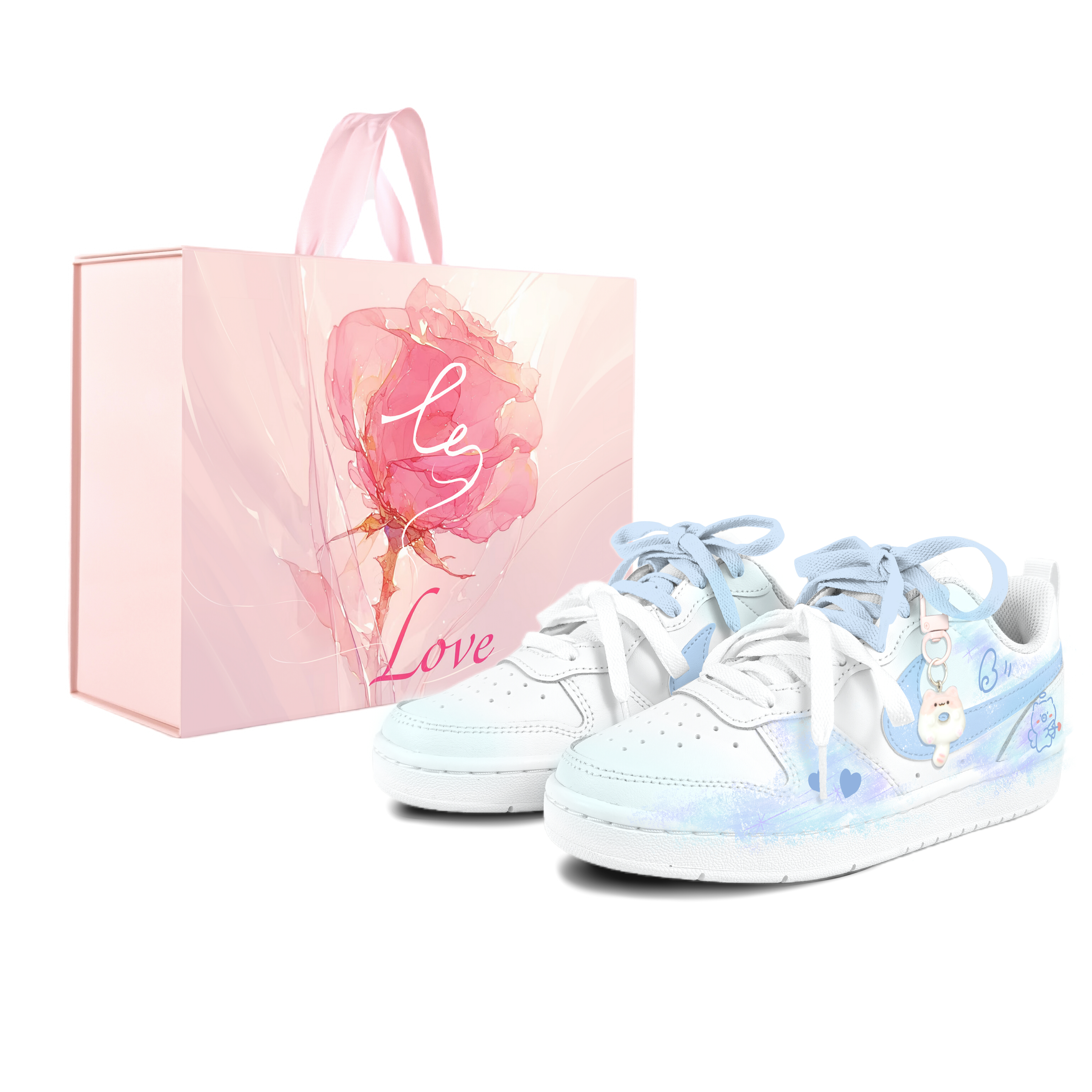 

Детские скейтерские кроссовки Court Borough для младших школьников Nike, синий