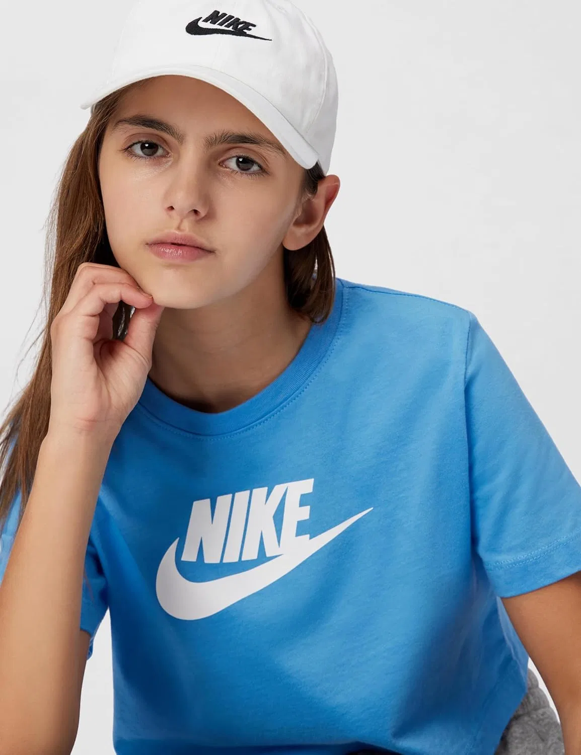 Детская футболка Nike, цвет University Blue — фото 3