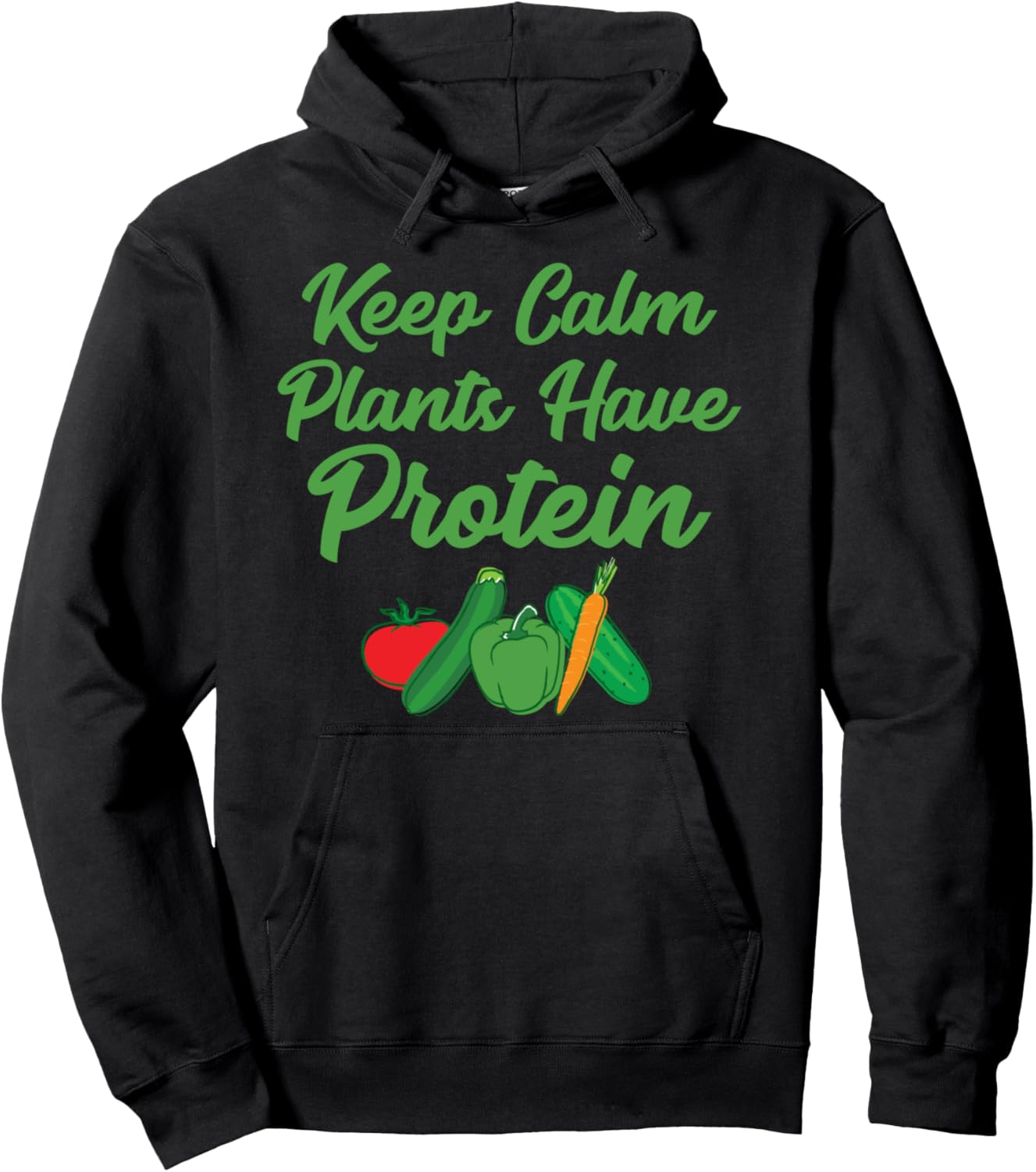 

В растениях есть белок, так что эта толстовка вполне подойдет Plants Protein Vegan Funny Design