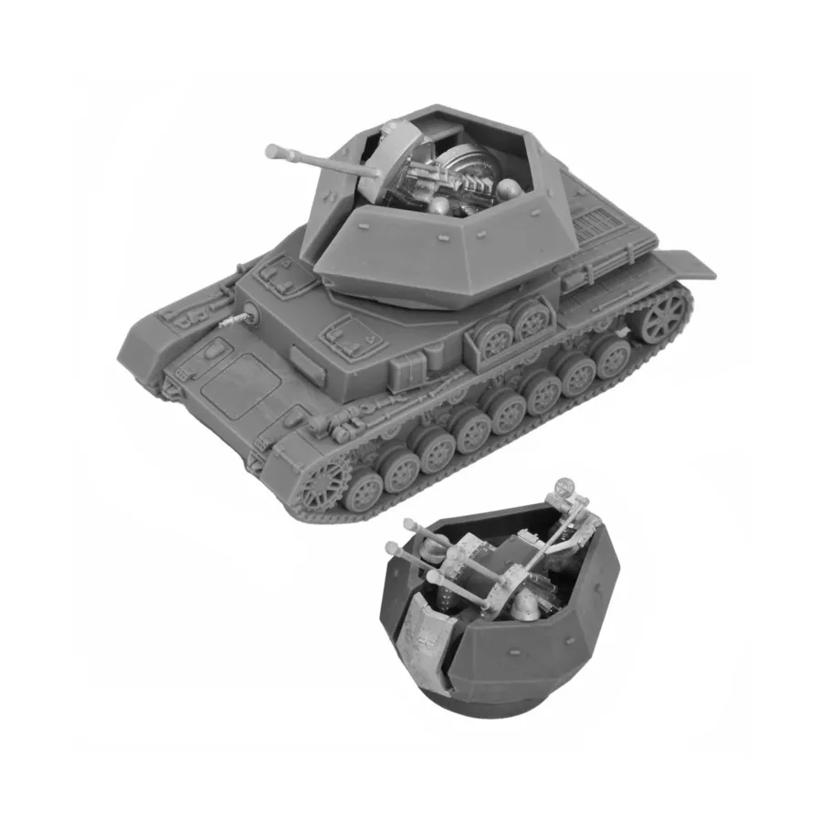 

Flakpanzer IV Ostwind и Wirbelwind Flak, 2 комплекта, WWII - Germany (28mm) (Trenchworx)
