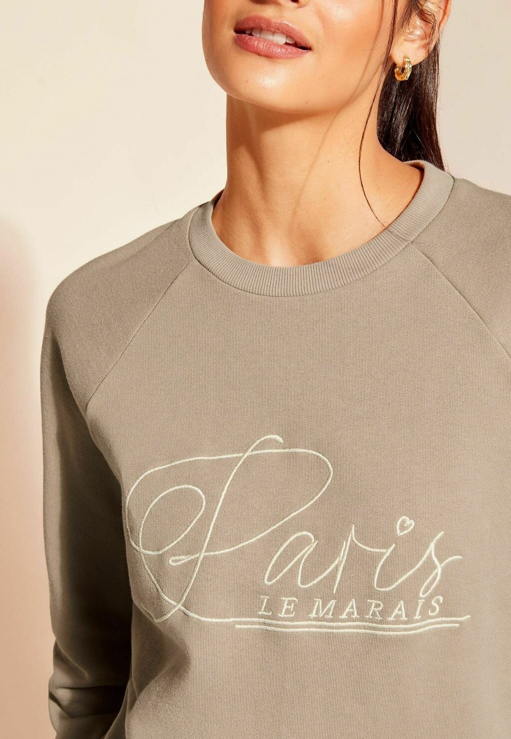 

Толстовка LONG SLEEVE CREW NECK SLOGAN REGULAR FIT Friends Like These, коричневый