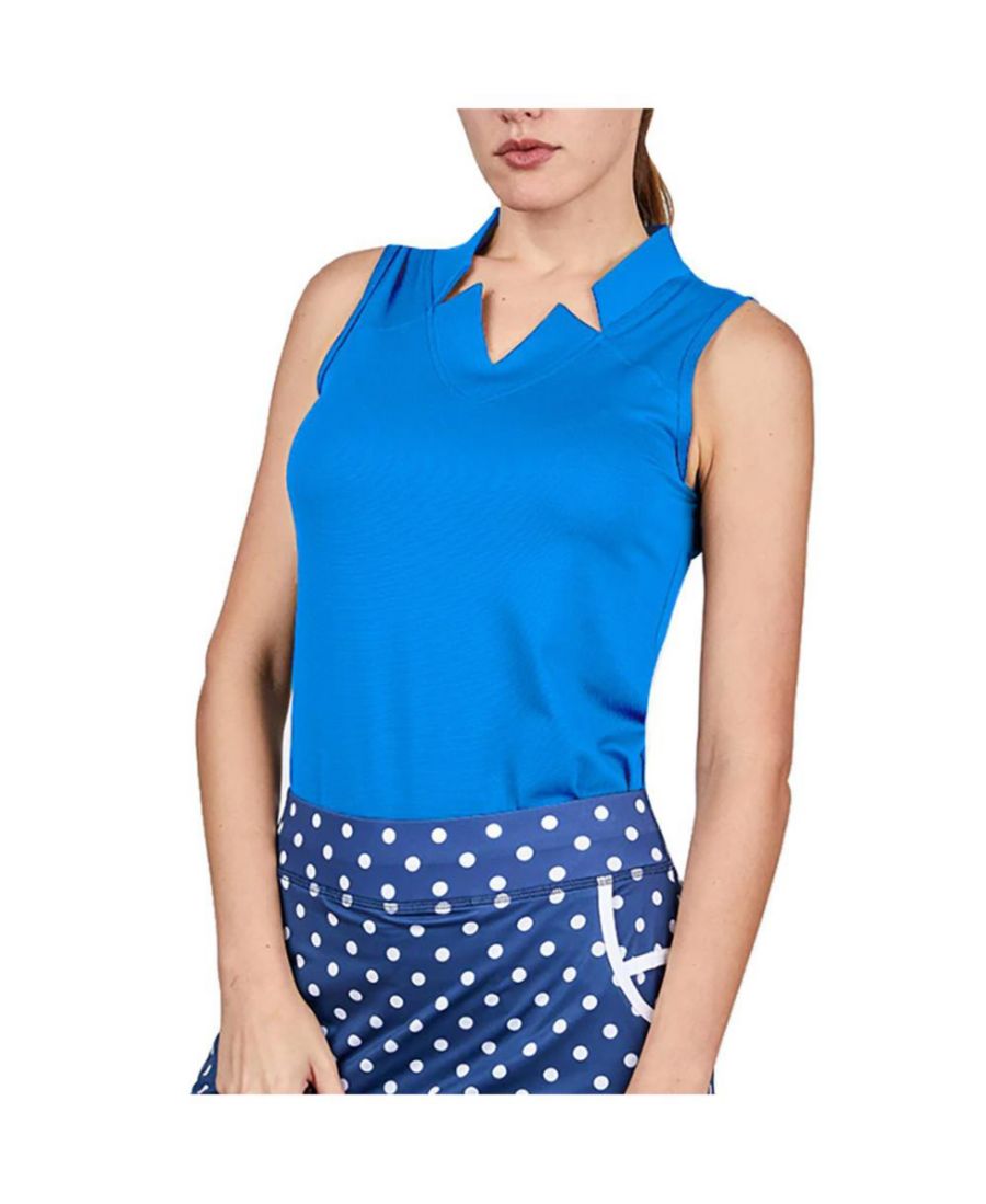 

Женская гольф-рубашка без рукавов в цветах для гольфа Sofibella, Ocean