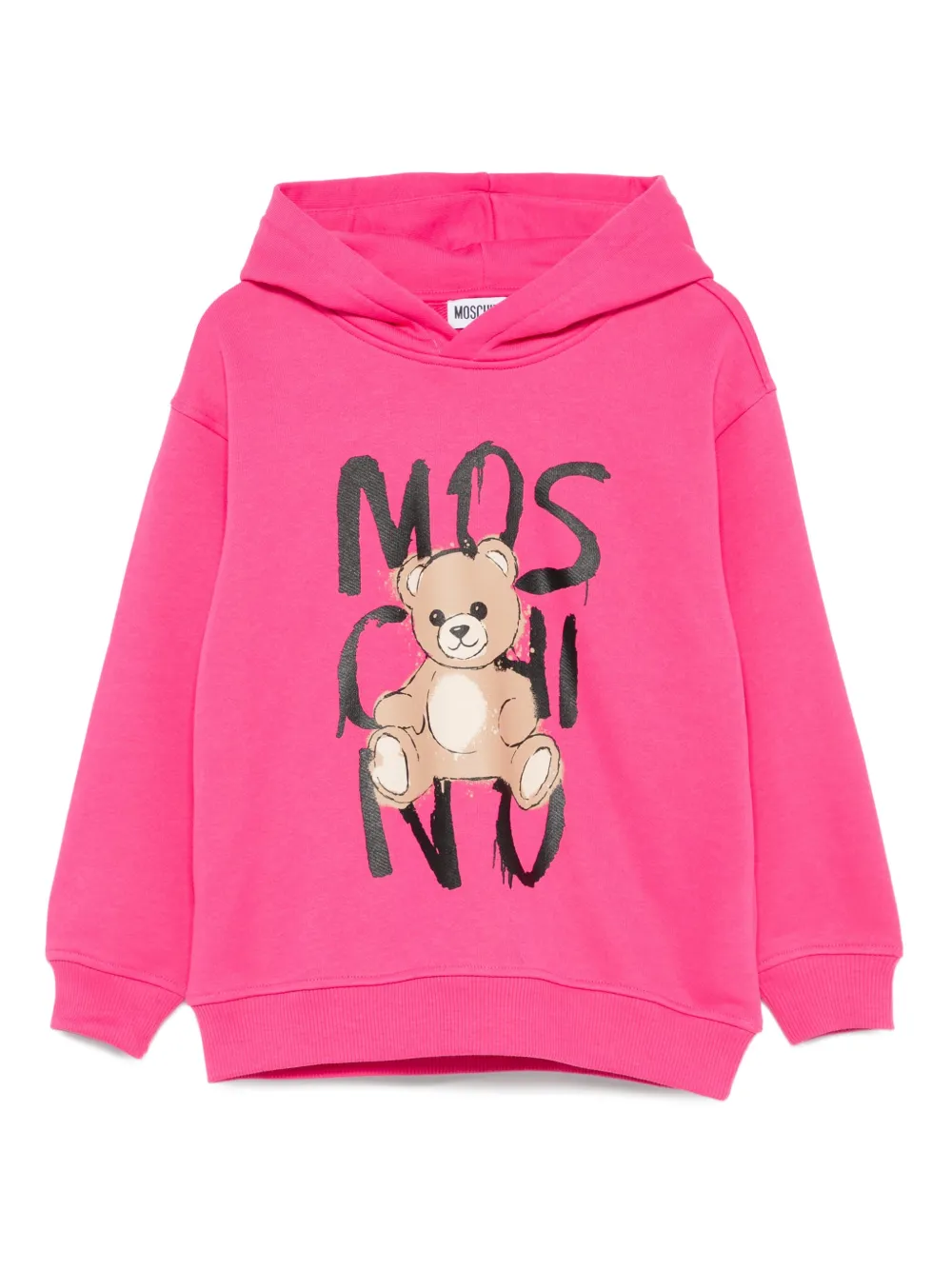 

Толстовка с принтом Тедди Moschino Kids, розовый