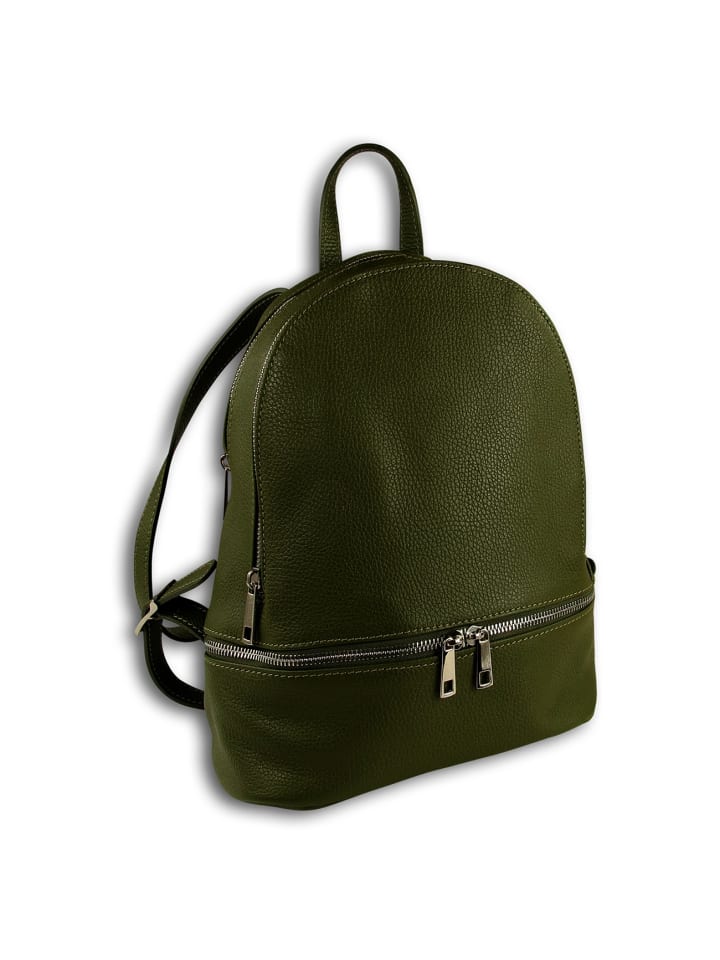 

Кожаный городской рюкзак Toscanto, зеленый, примерно 32 см