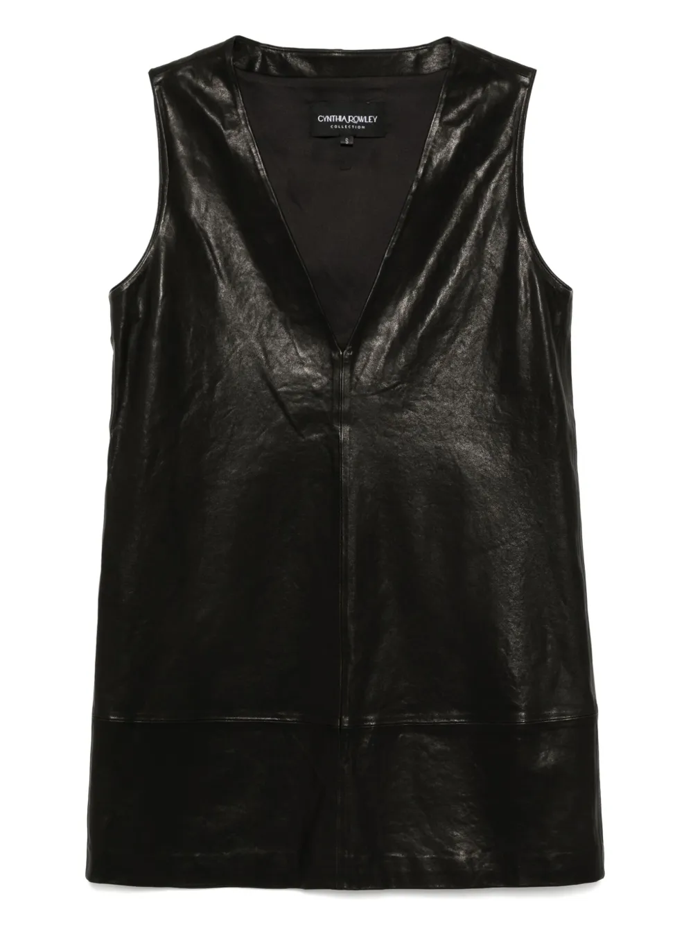 

Кожаное платье Downtown Cynthia Rowley, черный
