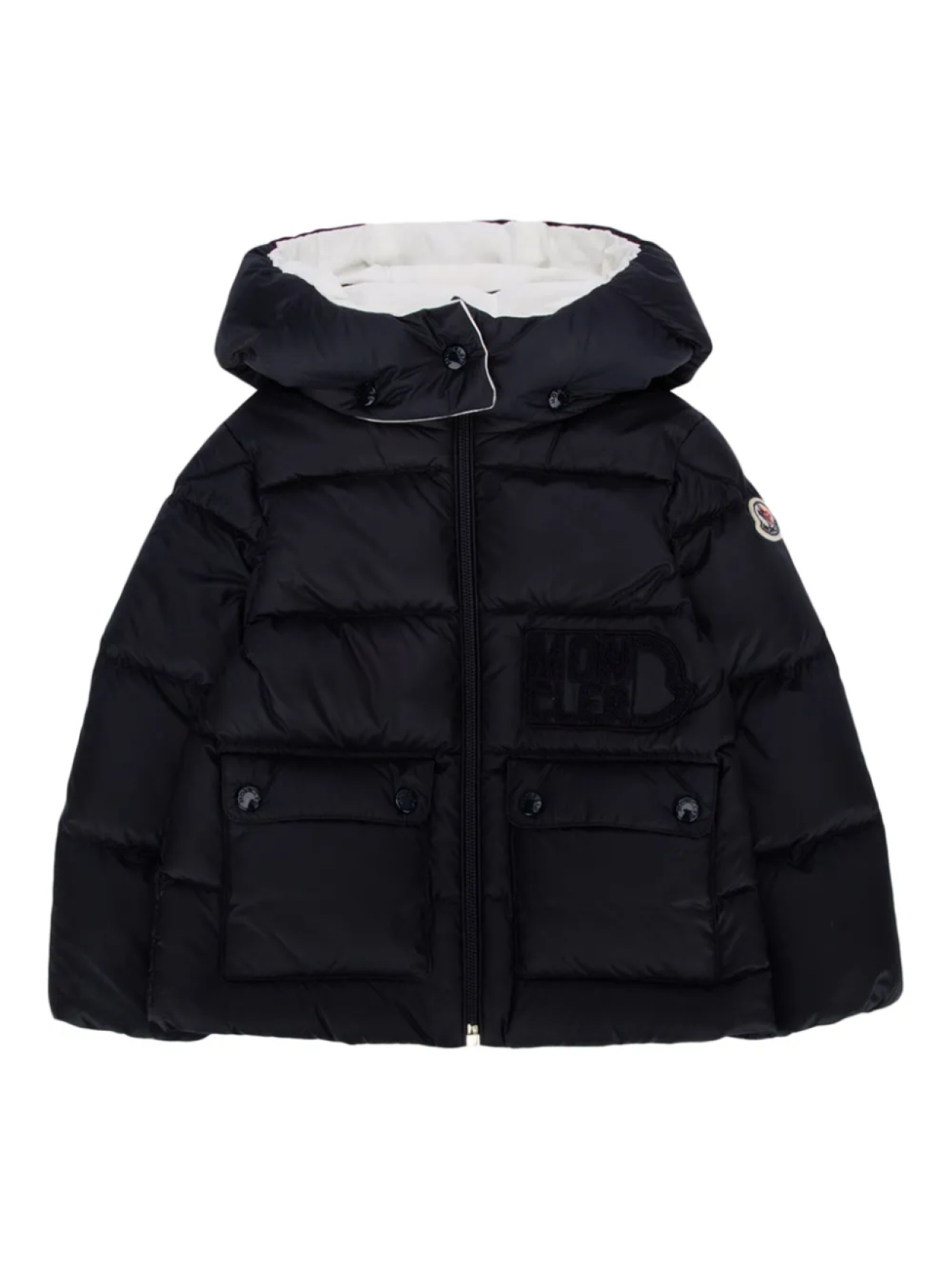 

Пуховик Abbaye Moncler Enfant, синий