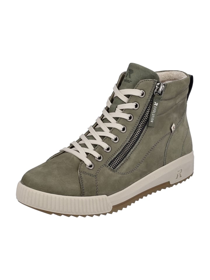Высокие кроссовки Rieker Evolution High, зеленый