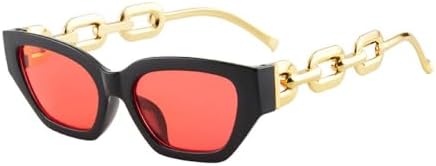 

Модные солнцезащитные очки «кошачий глаз» для женщин, винтажные очки, черные солнцезащитные очки для женщин с защитой от УФ-излучения UV400, золотистые очки MTZJH, Black Red