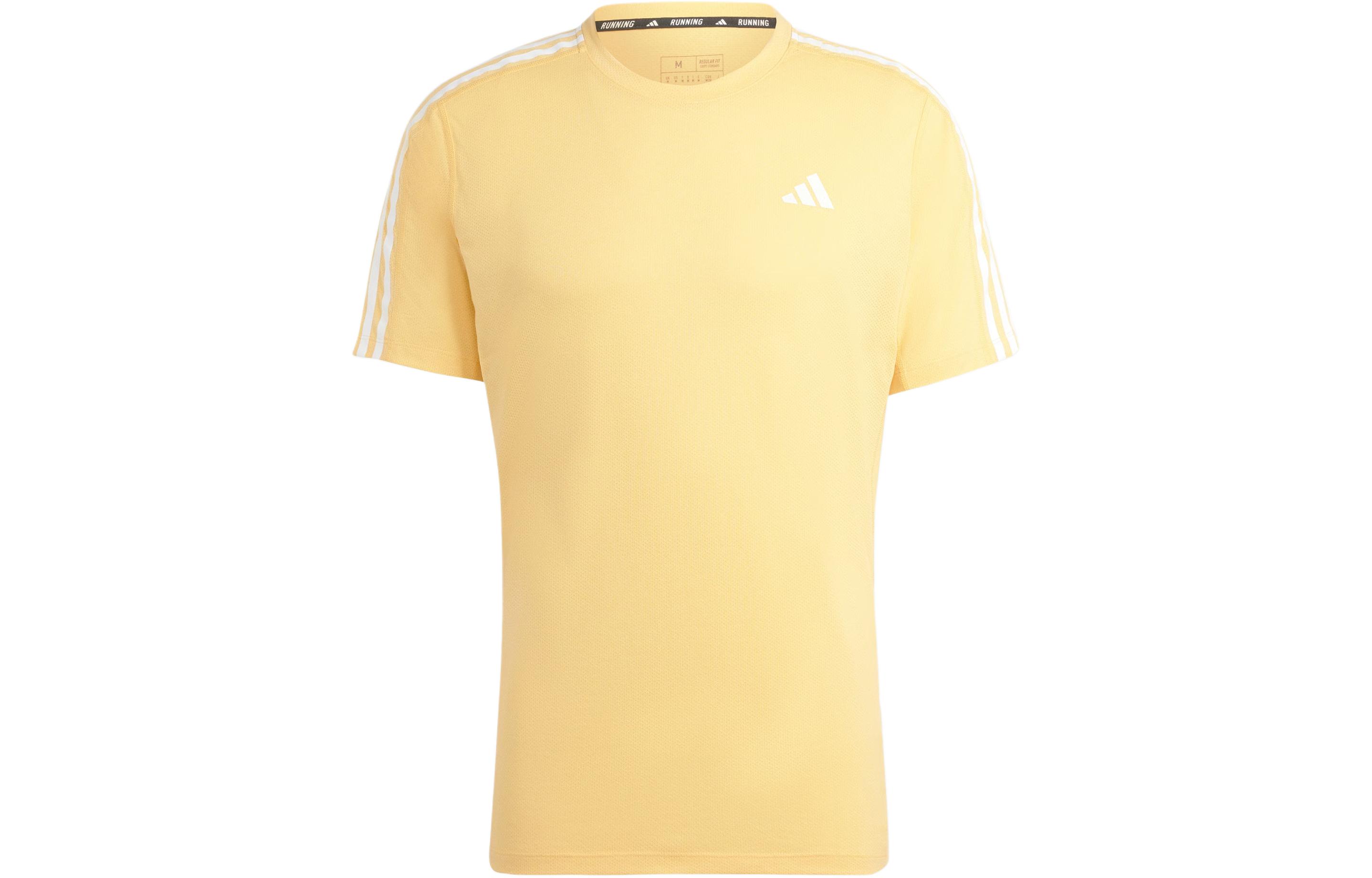 Футболка мужская абрикосово-желтая Adidas — фото 2