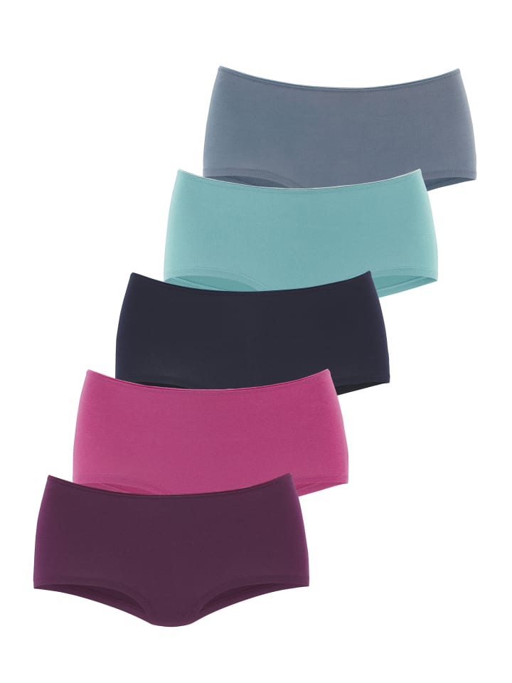 

Трусы LASCANA Panty, цвет aubergine, pink, navy, mint, blau