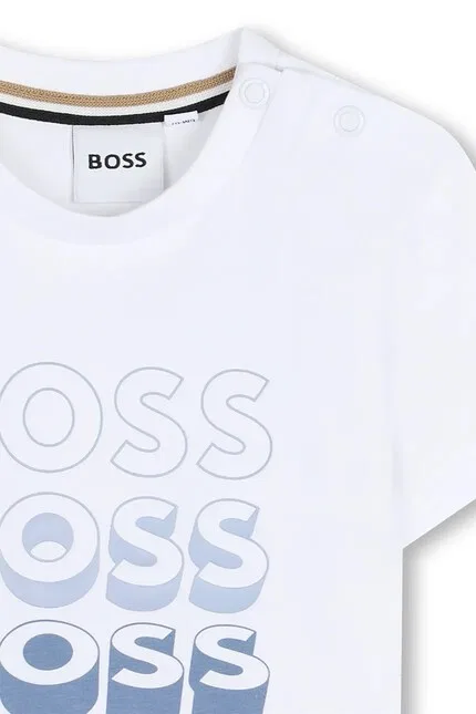 Футболка детская BOSS, белый — фото 3