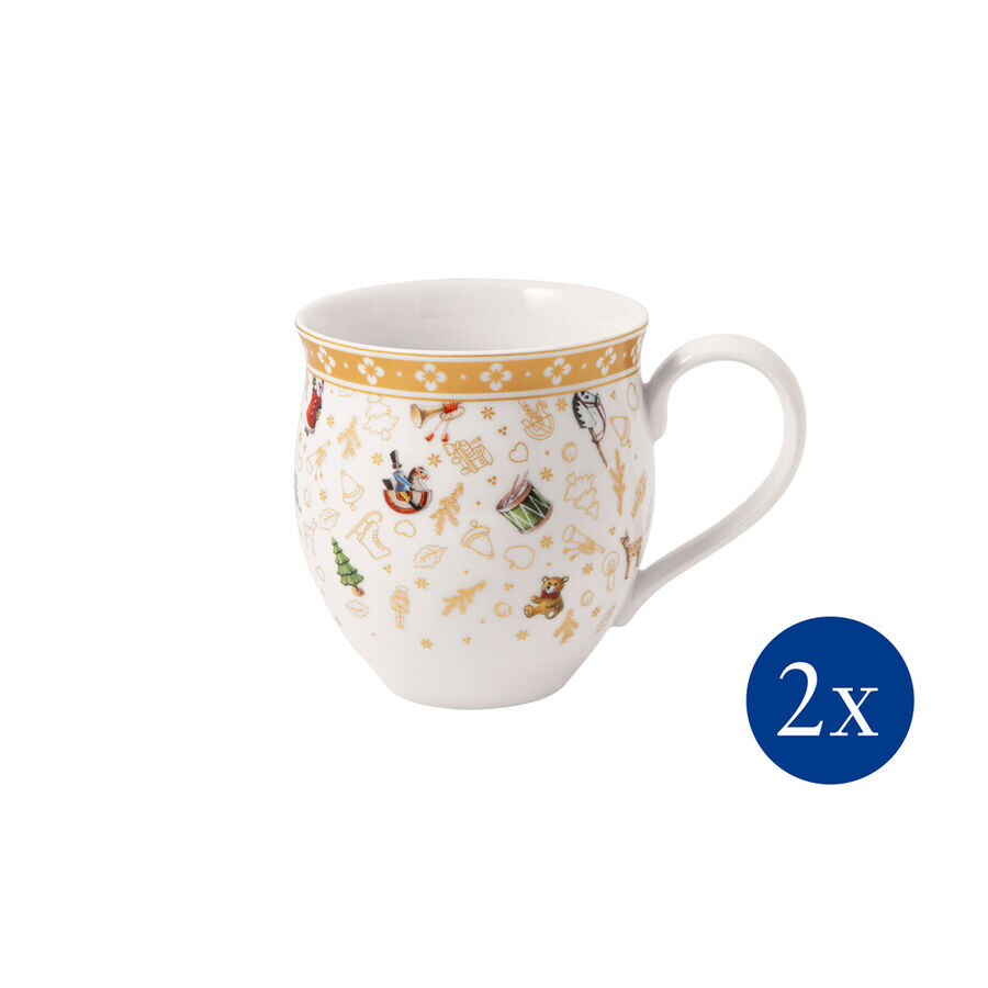 

Чашка Toy's Delight с набором Х 2 шт Юбилейное издание Villeroy & Boch, золото-белый