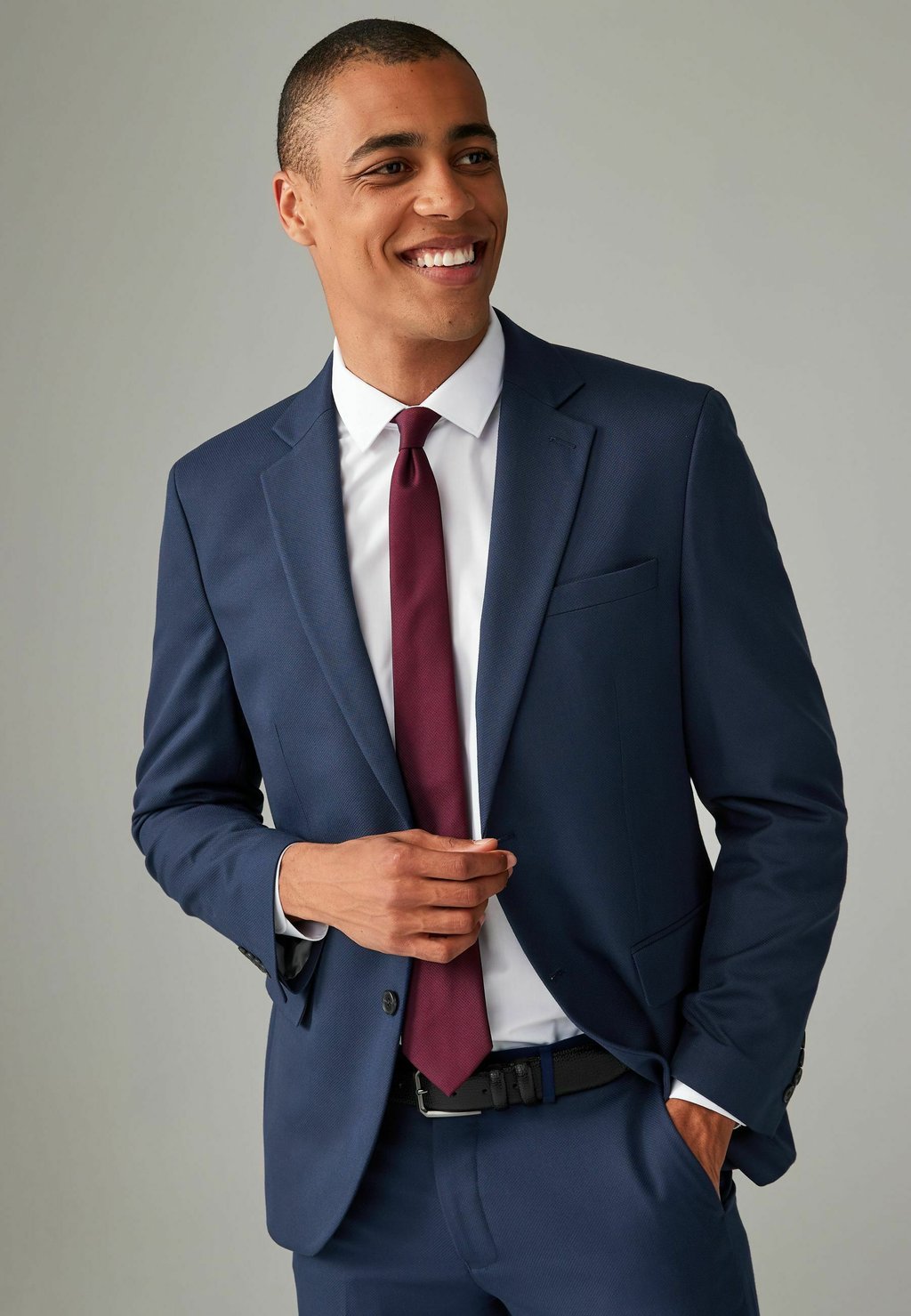 

Элегантный пиджак TEXTURED REGULAR FIT Next, синий