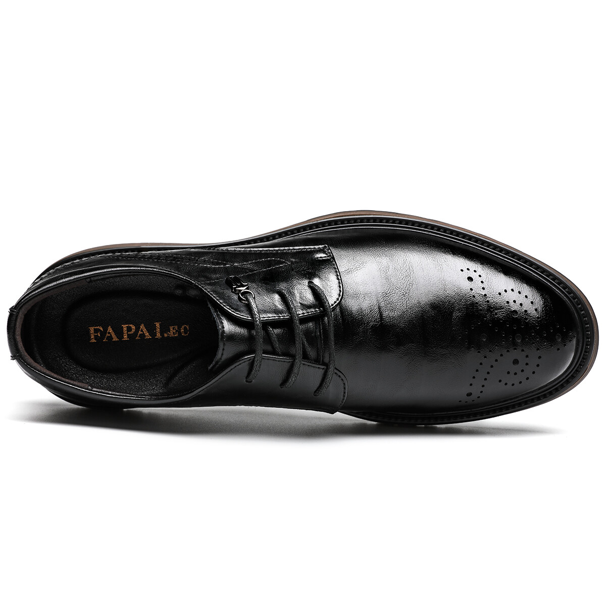 Туфли FAPAI Men's Casual Shoes Men Low-Top, черный — фото 4