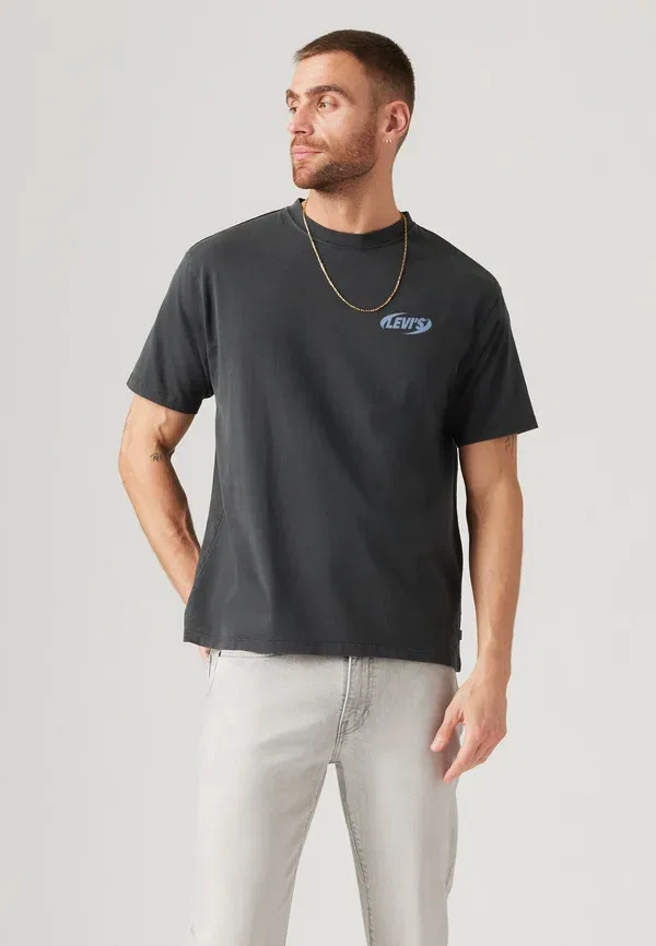 Футболка с принтом Levi'S Vintage fit tee, цвет индиго ночь/темный сланец — фото 2
