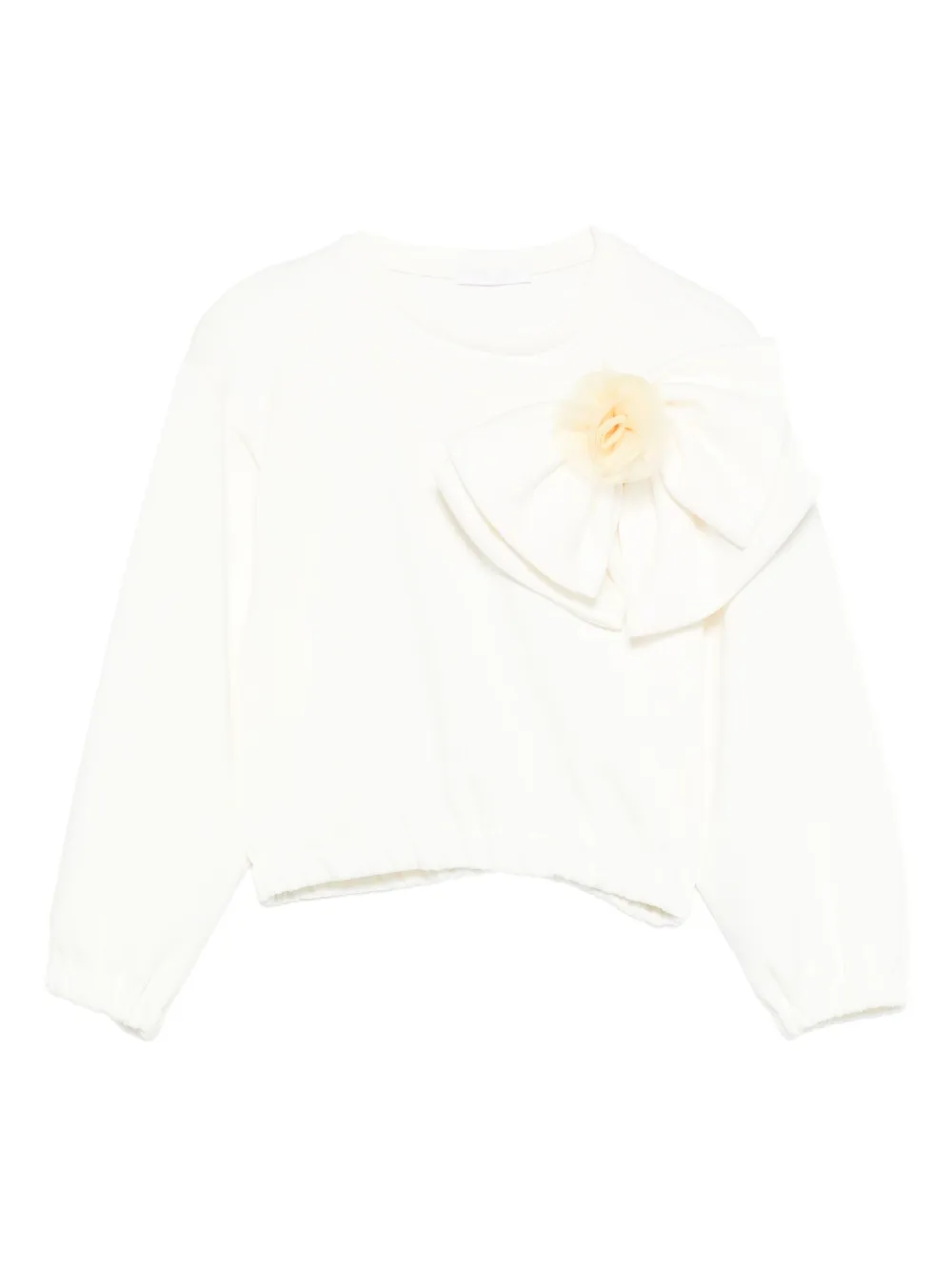 

Блузка с отделкой в виде банта Miss Grant Kids, белый