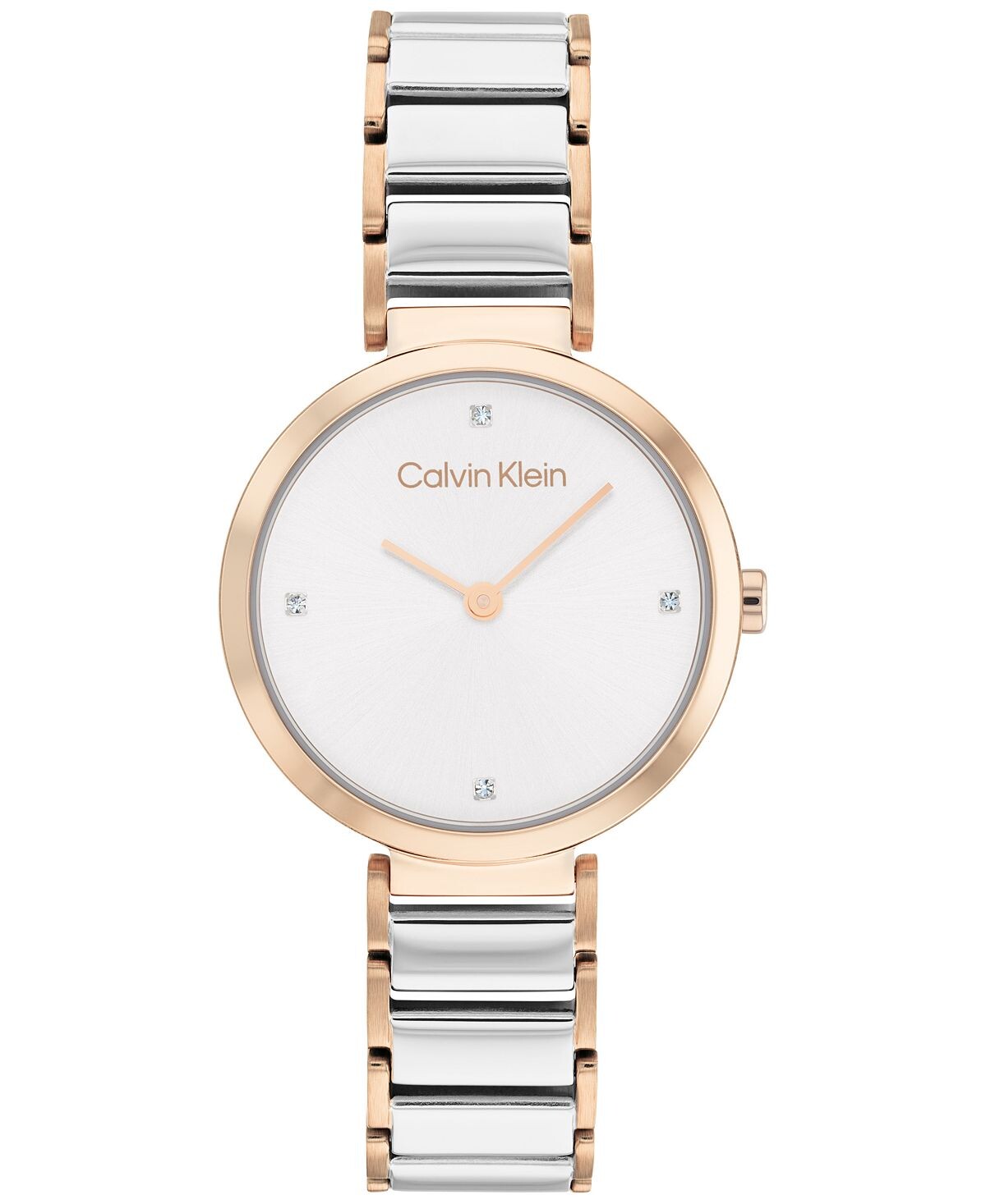 

Двухцветные часы-браслет из нержавеющей стали 28 мм Calvin Klein