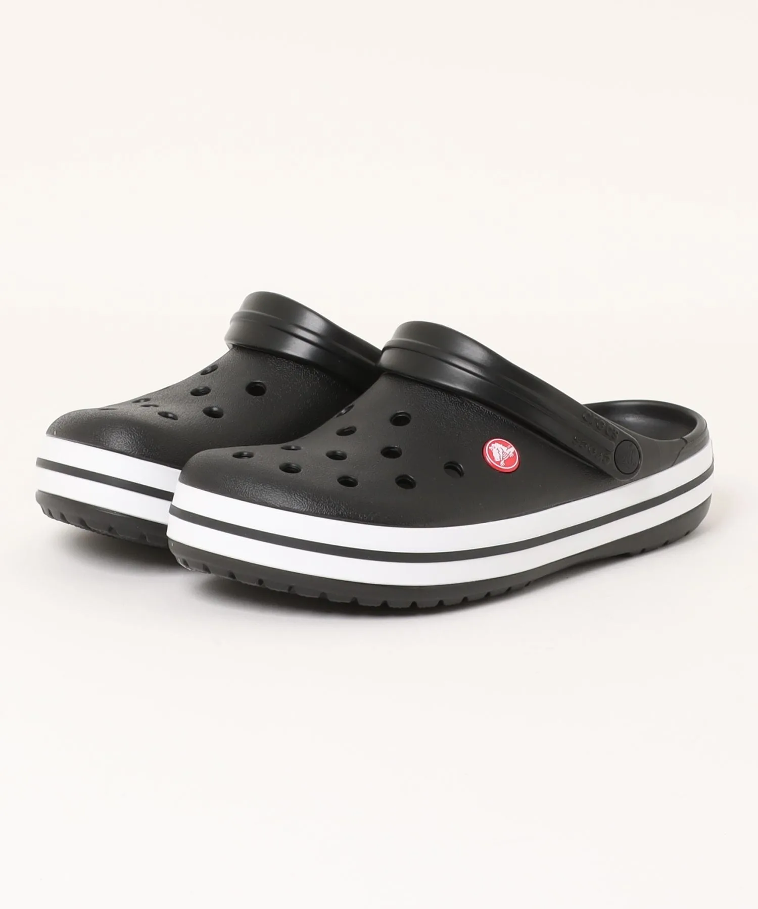 Универсальные сандалии Crocs CROCBAND с ремешком чёрные