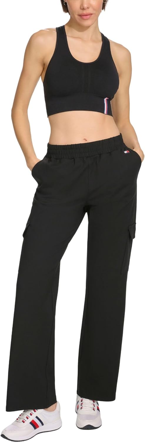 Женские спортивные брюки-карго Tommy Hilfiger с эластичным поясом, Black — фото 2