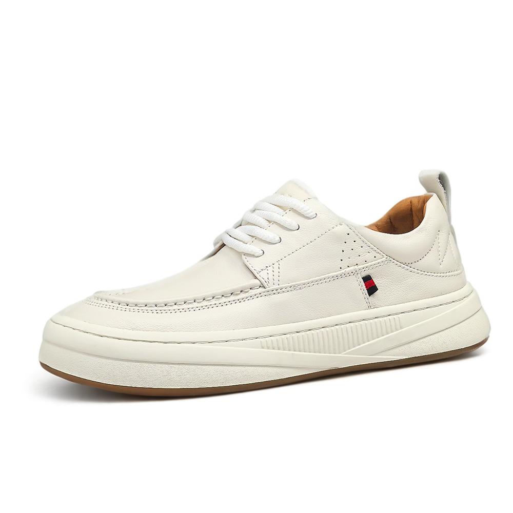 

Devanro Скользоустойчивые износостойкие дышащие низкие повседневные туфли мужские черно-белые, цвет White