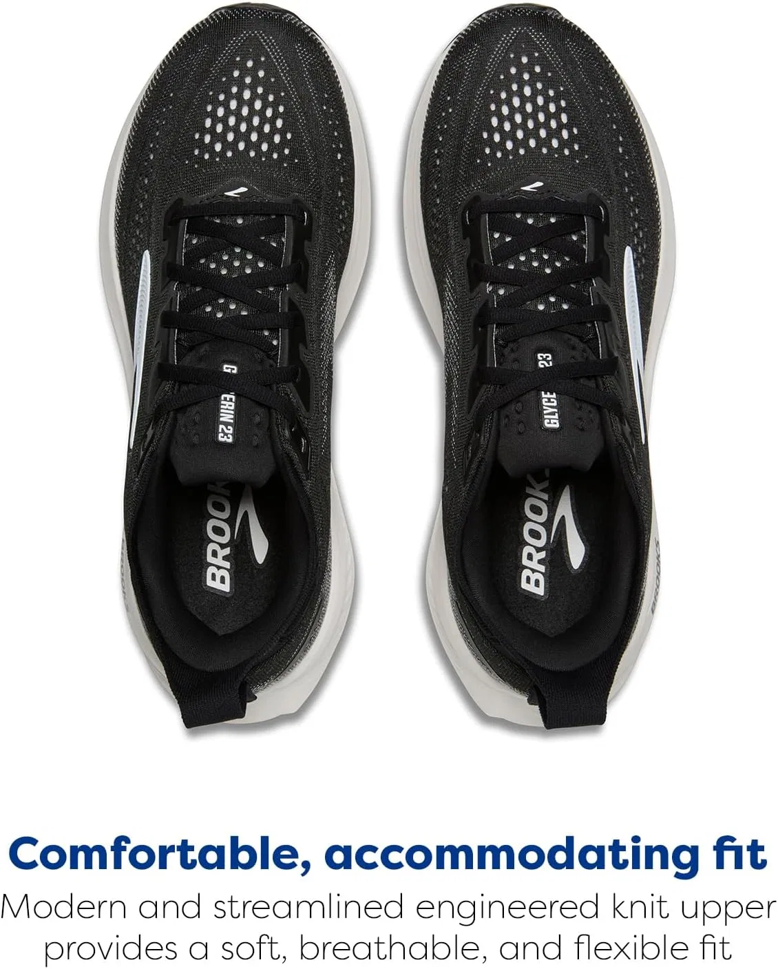 Мужские кроссовки Brooks Glycerin 23, Black / Grey / White — фото 4