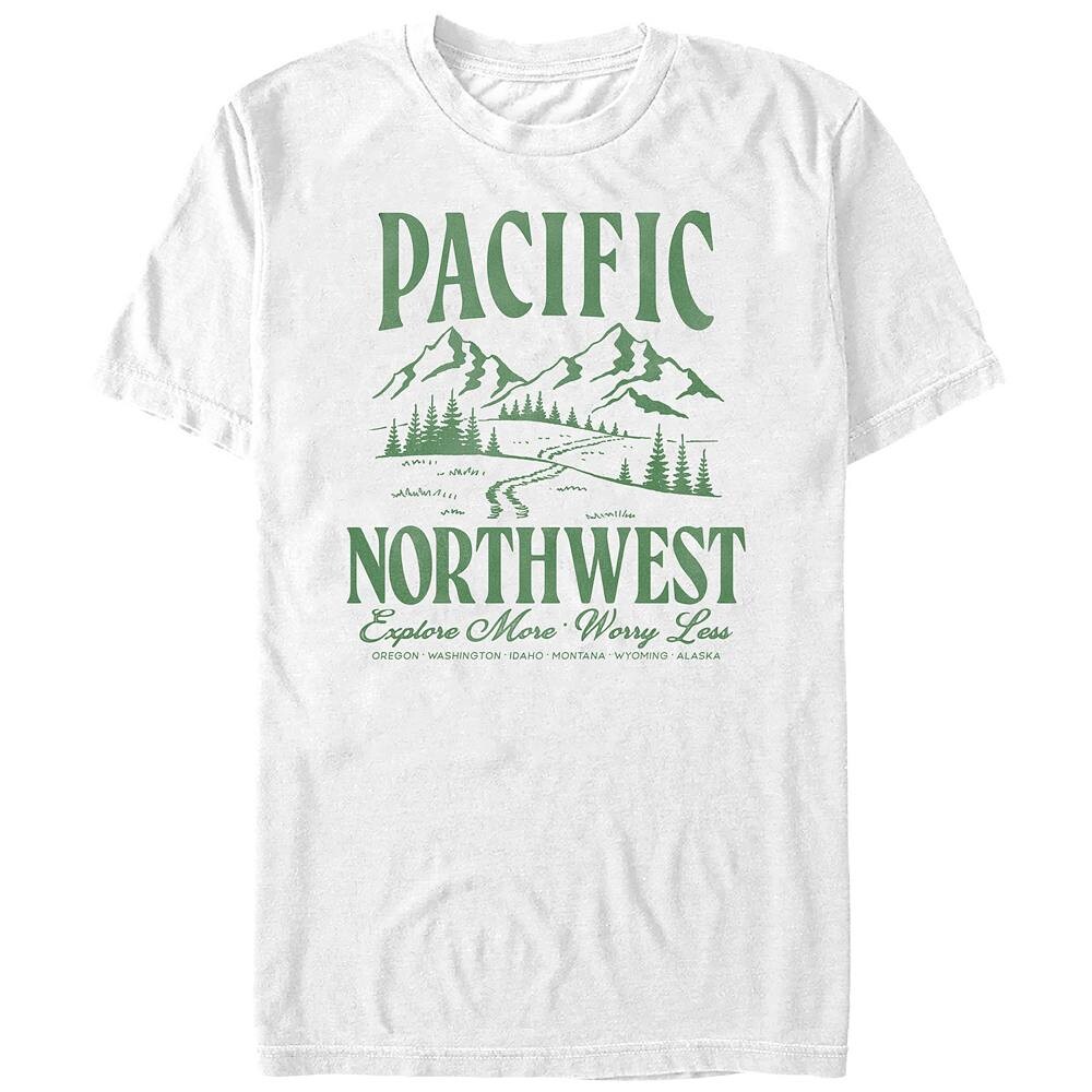 

Футболка с рисунком Big & Tall Pacific Northwest, белый