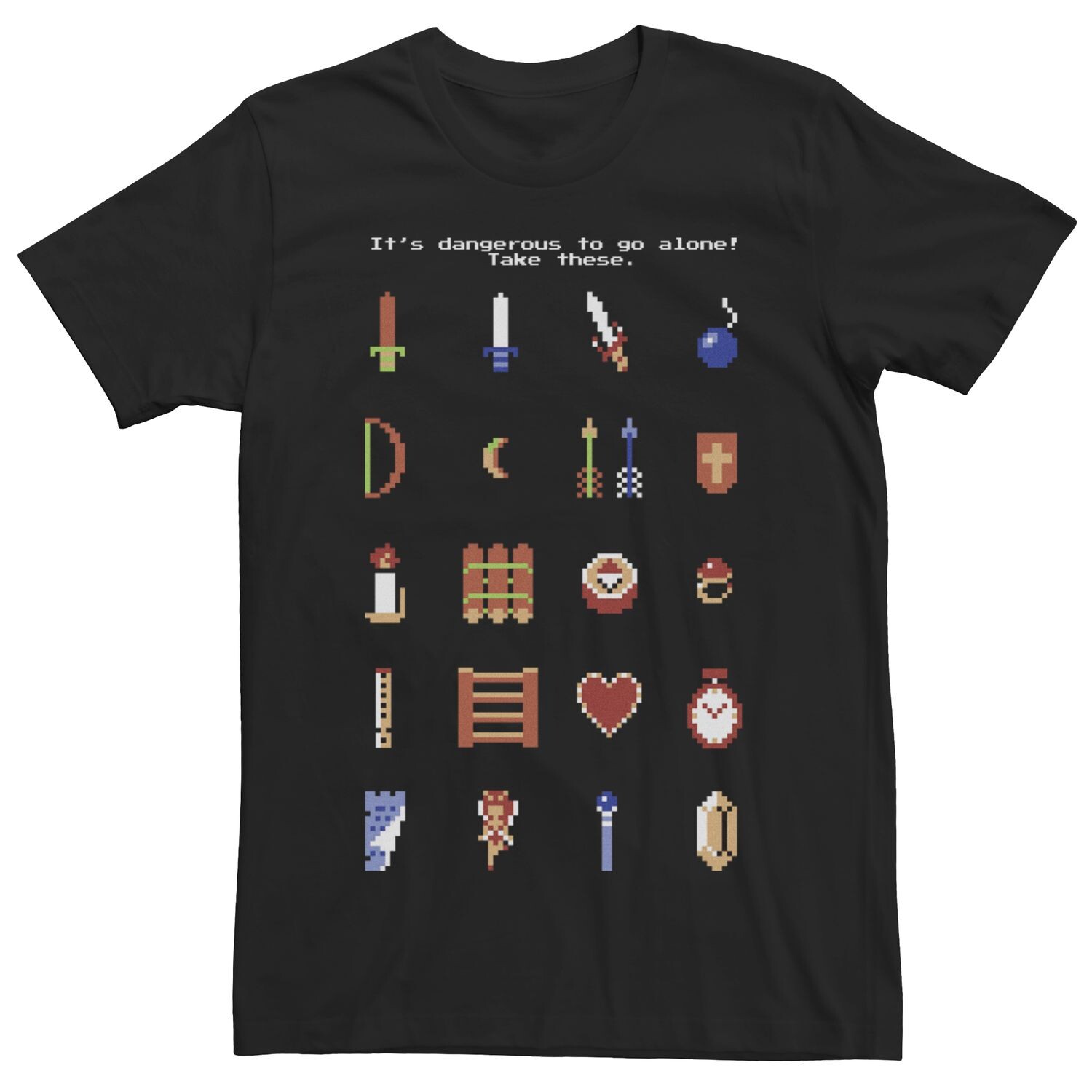 

Мужская футболка Legend of Zelda 8 Bit Take This Licensed Character